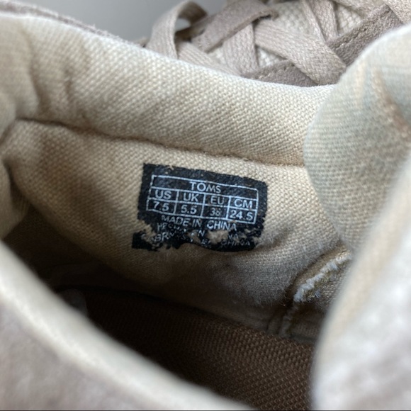 TOMS Camilia High-Top Suede / Canvas Sneaker Size US 7.5 - Picture 15 of 15